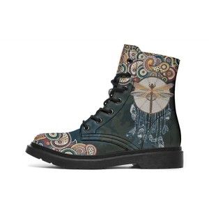 Yes We Vibe Vegan Boots Boho Dream Dragonfly MULTICOLOR Women’s 7.5 W Men’s 6 M